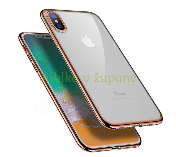 Kryt Frame iPhone X, XS - zlatý